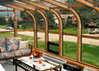 curved eave sun room